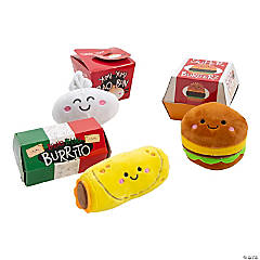 Mini Stuffed Hamburger Burrito Bao Bun Food Characters in Containers - 3 Pc.