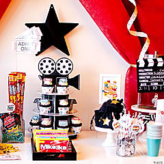 Hollywood themed party decor  Hollywood party theme, Hollywood theme party  decorations, Hollywood birthday parties