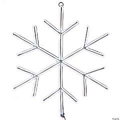 National Tree Company 18 in. Neon Style Lighted Snowflake Decoration