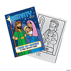 Nativity Color by Number Activity Books