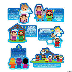 Nativity Story Cutouts - 6 Pc.