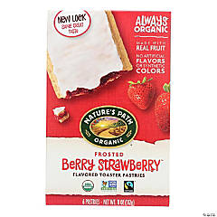 Nature's Path Organic Frosted Toaster Pastries - Berry Strawberry - Case of 12 - 11 oz.