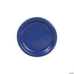 Navy Blue Paper Dessert Plates - 24 Ct.