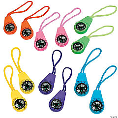 Neon Compasses on A Cord