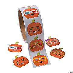 Nerdy Pumpkin Stickers