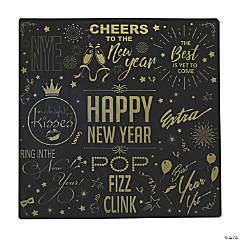 New Year’s Eve Black & Gold Backdrop