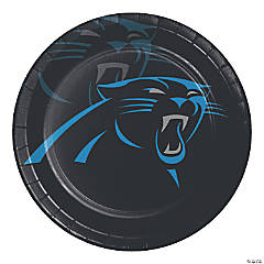 24ct NFL Carolina Panther Paper Dessert Plates Black