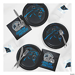 24ct NFL Carolina Panther Paper Dessert Plates Black