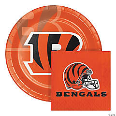 NFL Cincinnati Bengals Paper Plate and Napkin Party Kit