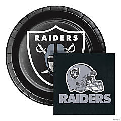 NFL Las Vegas Raiders Paper Plate and Napkin Party Kit