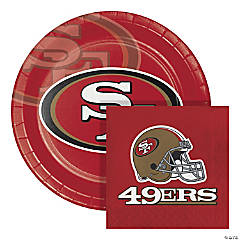 NFL San Francisco 49ers Paper Plate and Napkin Party Kit