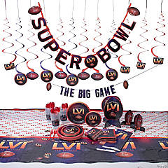NFL<sup>®</sup> Super Bowl 2022 Tableware & Decorating Kit for 24 Guests