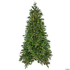 Northlight 7.5' Pre-Lit Iridescent White Alaskan Pine Artificial Christmas  Tree - Clear Lights | Oriental Trading