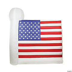 Northlight 6' Inflatable Lighted Fourth of July American Flag Yard Art Decoration