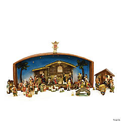 Northlight - Christmas Nativity Village with Holy Family, 52 Piece Set