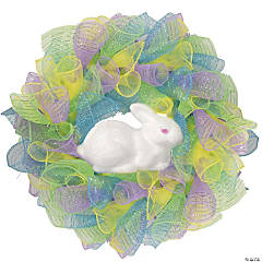 National Tree Company 20 Flowering Blue Green Easter Wreath
