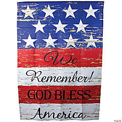 Northlight We Remember! Patriotic American Outdoor House Flag 28