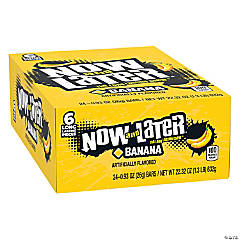 Now & Later<sup>®</sup> Banana Fruit Chews Candy - 24 Pc.