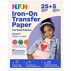 8.5x11 Inked Red Line Heat Transfer Paper 25 SHEETS
