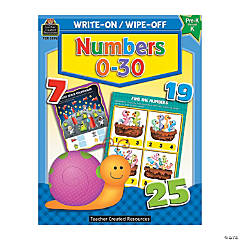 Numbers 0-30 Write-On Wipe-Off Book