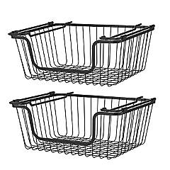 https://s7.orientaltrading.com/is/image/OrientalTrading/SEARCH_BROWSE/oceanstar-stackable-metal-wire-storage-basket-set-for-pantry-countertop-kitchen-or-bathroom-black-set-of-3~14234860$NOWA$
