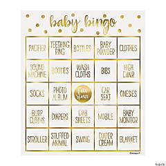 Oh Baby Gold Bingo Game