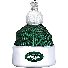 New York Jets Stocking Blown Glass Ornament