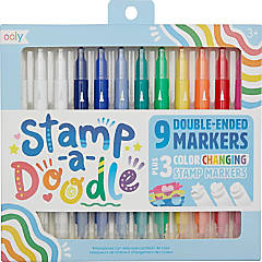 Ooly Color Lustre Metallic Brush Markers Set of 10