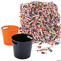 Orange & Black Buckets with Candy Parade Kit - 1004 Pc.