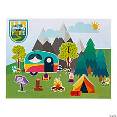 Outdoor Camp Adventure Sticker Scenes – 12 Pc.