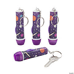 Outer Space Flashlight Keychains