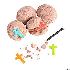 Outer Space VBS Meteorite Rocks with Cross Inside - 12 Pc.