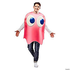 Pac-Man Pinky Ghost Adult Costume  One Size