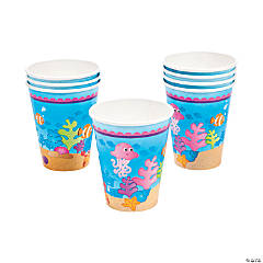 Paper Mermaid Party Cups