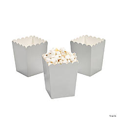 Paper Mini Silver Popcorn Boxes