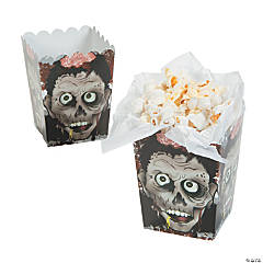 Paper Mini Zombie Head Popcorn Boxes