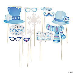 Paper Winter Sparkle Photo Booth Props