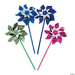 Blue Jumbo Pinwheels - 12 Pc. | Oriental Trading