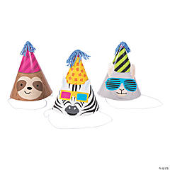 Party Animal Cone Party Hats - 12 Pc.