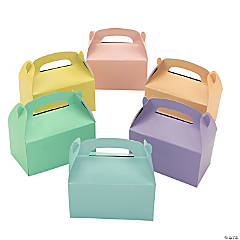 Pastel-Colored Treat Boxes - 12 Pc.