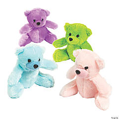 Pastel Colors Stuffed Bears