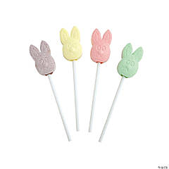 Pastel Easter Bunny Lollipops - 46 Pc.