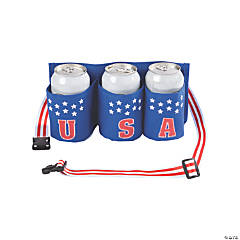 Red Stripe Buffalo Skinny Can Koozie