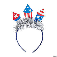 Patriotic Firecracker Headbands - 12 Pc.