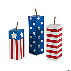 Patriotic Fireworks Wood Block Set