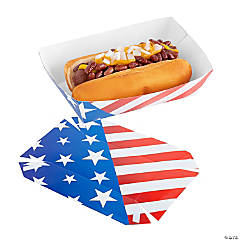 Patriotic Hot Dog Holders - 12 Pc.