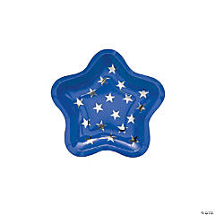 Patriotic Party Star-Shaped Paper Dessert Plates - 8 Ct.