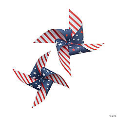 Patriotic Pinwheel Hanging Decorations – 6 Pc.