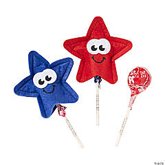 Patriotic Star Lollipop Covers - 12 Pc.