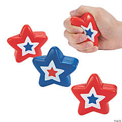 Patriotic Star Stress Toys - 12 Pc.